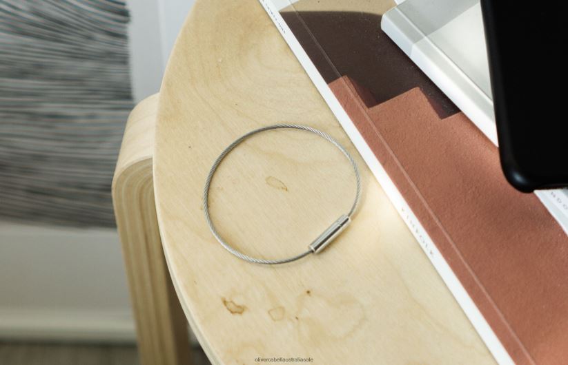 AU Oliver Cabell Men Michael Cable Bracelet Silver 8PR6LR198 Accessories