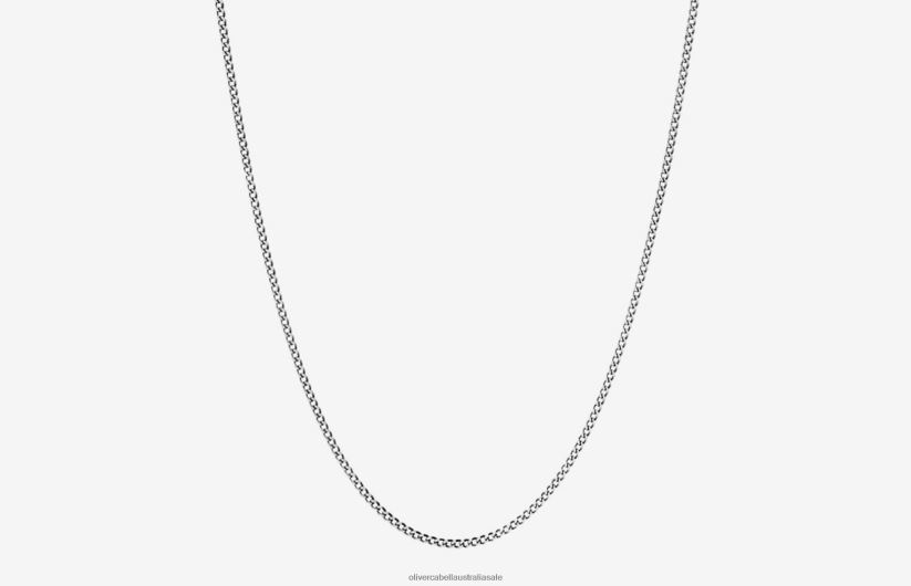 AU Oliver Cabell Men 1.4mm Cuban Chain Silver 8PR6LR213 Accessories