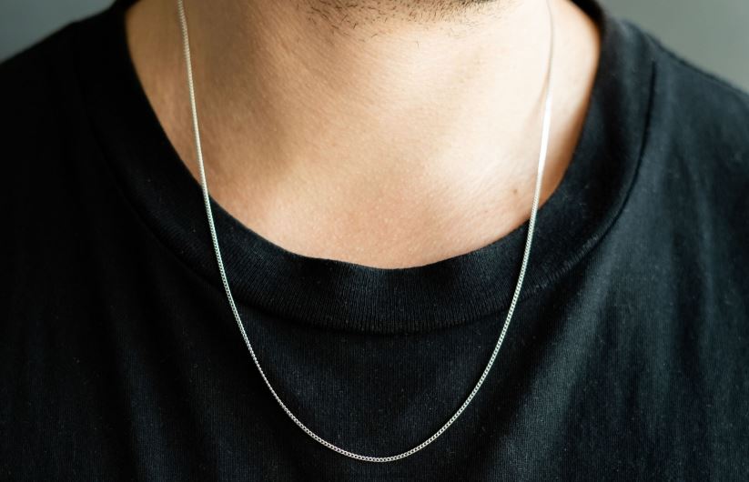 AU Oliver Cabell Men 1.4mm Cuban Chain Silver 8PR6LR213 Accessories