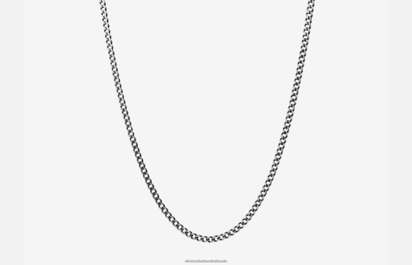 AU Oliver Cabell Men 3mm Cuban Chain Silver 8PR6LR207 Accessories
