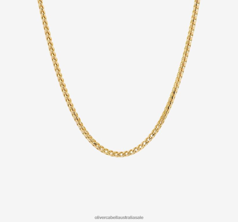 AU Oliver Cabell Men 3mm Franco Chain Gold 8PR6LR231 Accessories