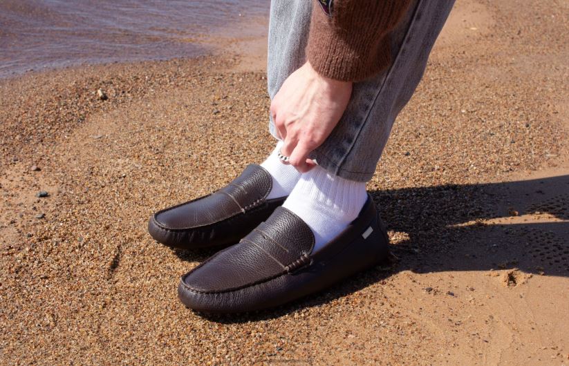 AU Oliver Cabell Men Driver 6 Chocolate Pebbled 8PR6LR151 Footwear