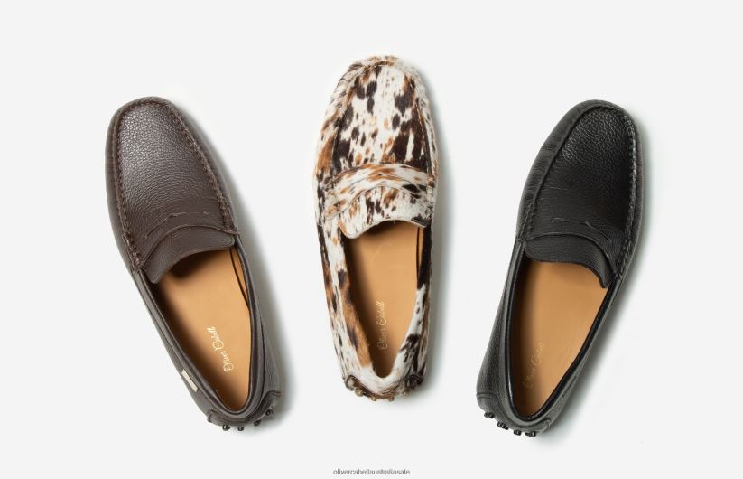 AU Oliver Cabell Men Driver 6 Chocolate Pebbled 8PR6LR151 Footwear