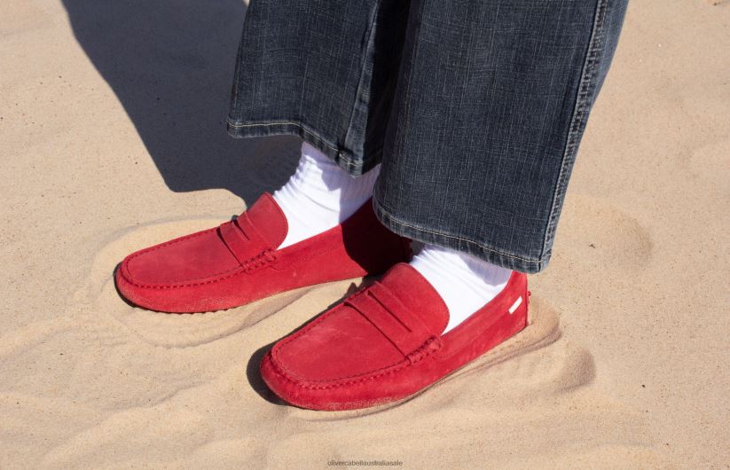 AU Oliver Cabell Men Driver 7 Red 8PR6LR165 Footwear