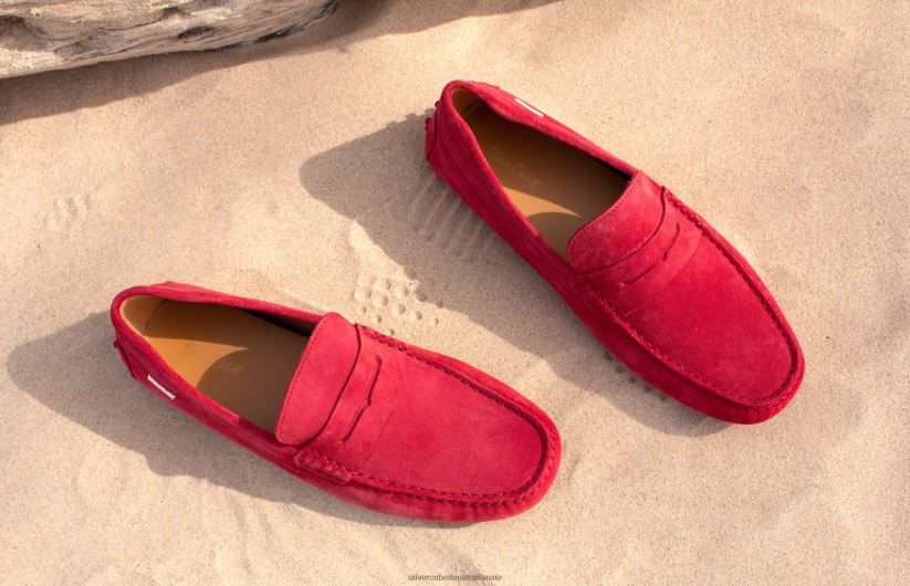 AU Oliver Cabell Men Driver 7 Red 8PR6LR165 Footwear