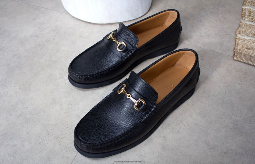 AU Oliver Cabell Men Penny Loafer Black HB 8PR6LR103 Footwear