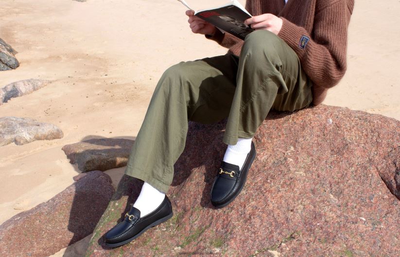 AU Oliver Cabell Men Penny Loafer Black HB 8PR6LR103 Footwear