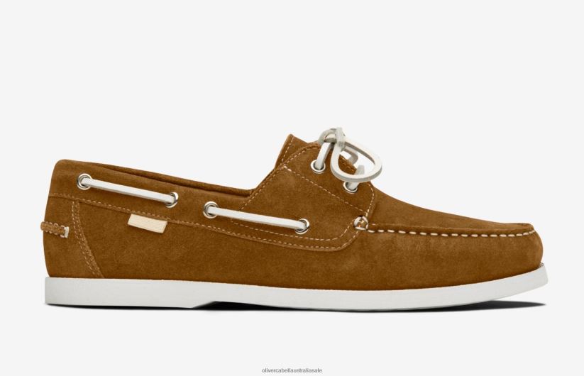 AU Oliver Cabell Men Boat Chestnut 8PR6LR189 Footwear