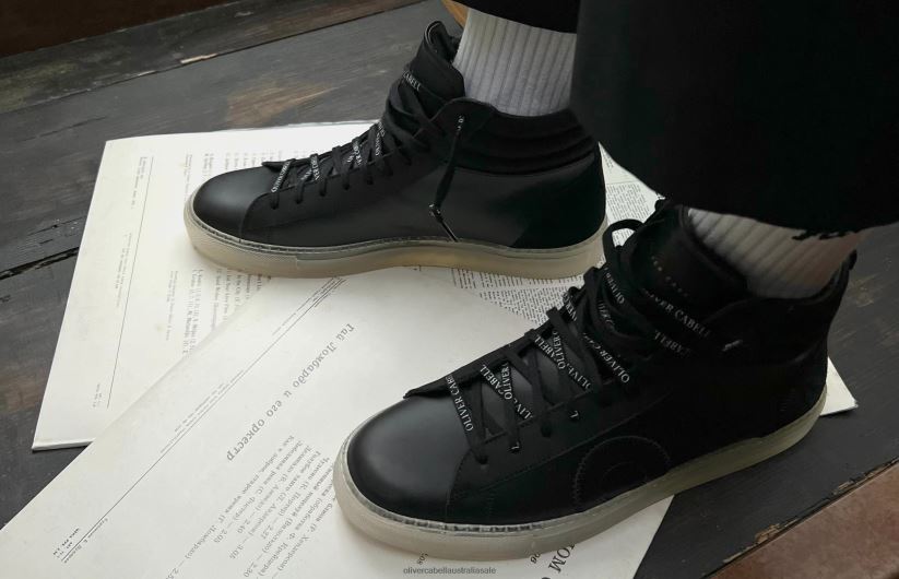 AU Oliver Cabell Men Jabbar High Black Ghost 8PR6LR30 Footwear