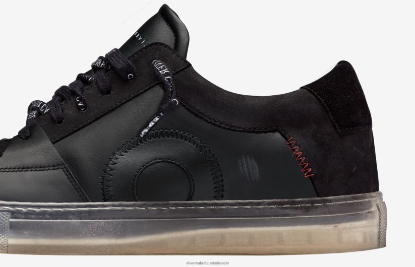 AU Oliver Cabell Men Court Black Ghost 8PR6LR110 Footwear