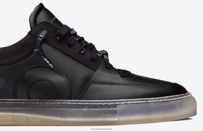 AU Oliver Cabell Men Court Black Ghost 8PR6LR110 Footwear