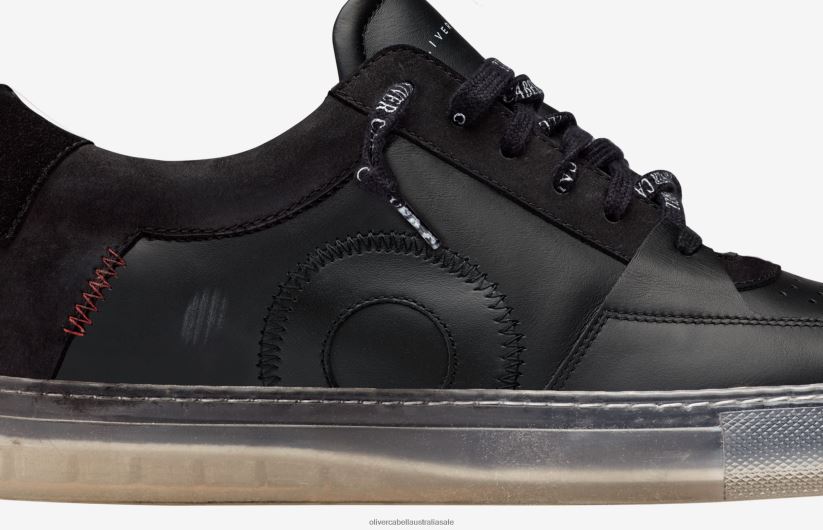 AU Oliver Cabell Men Court Black Ghost 8PR6LR110 Footwear