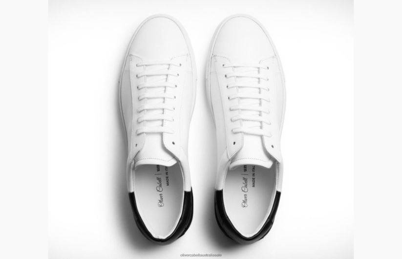 AU Uncrate x Oliver Cabell Men Low Top Jet Profile Final Black/White 8PR6LR39 Footwear