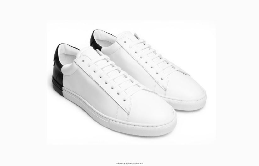 AU Uncrate x Oliver Cabell Men Low Top Jet Profile Final Black/White 8PR6LR39 Footwear