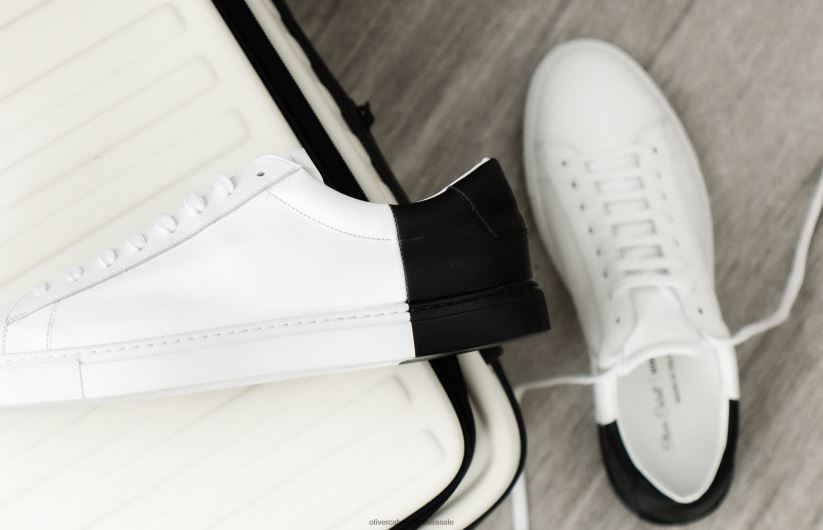 AU Uncrate x Oliver Cabell Men Low Top Jet Profile Final Black/White 8PR6LR39 Footwear