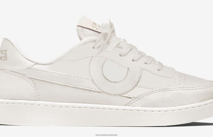 AU Oliver Cabell Men Vegan 581 White 8PR6LR143 Footwear