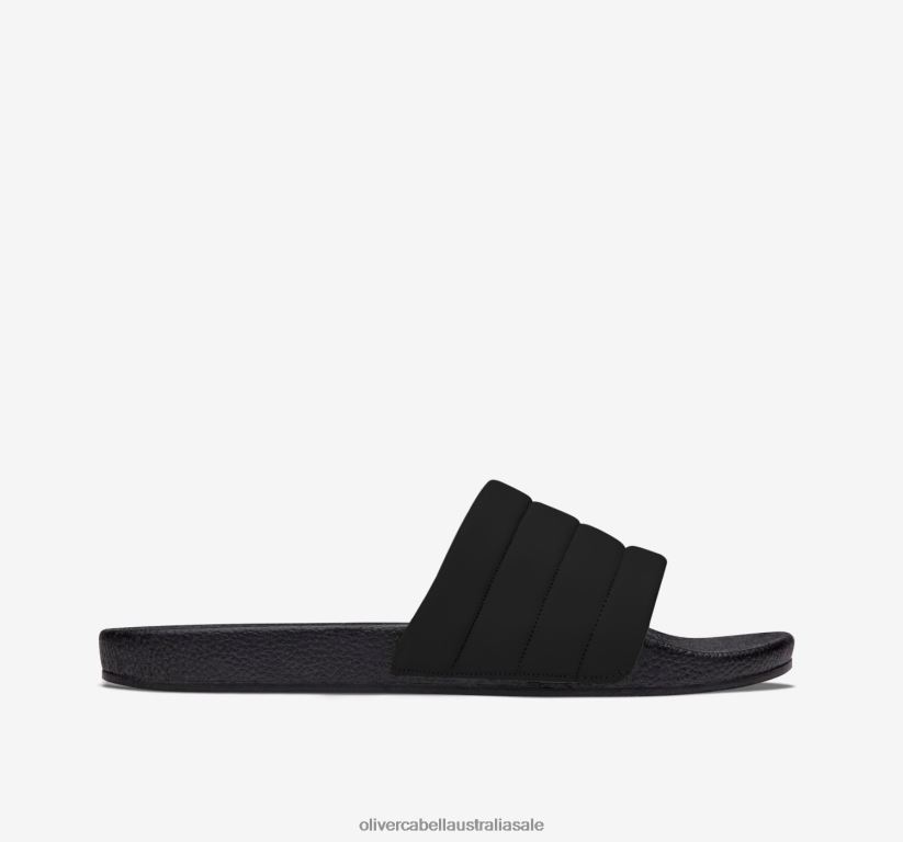 AU Oliver Cabell Men Vegan Slides Black 8PR6LR190 Footwear
