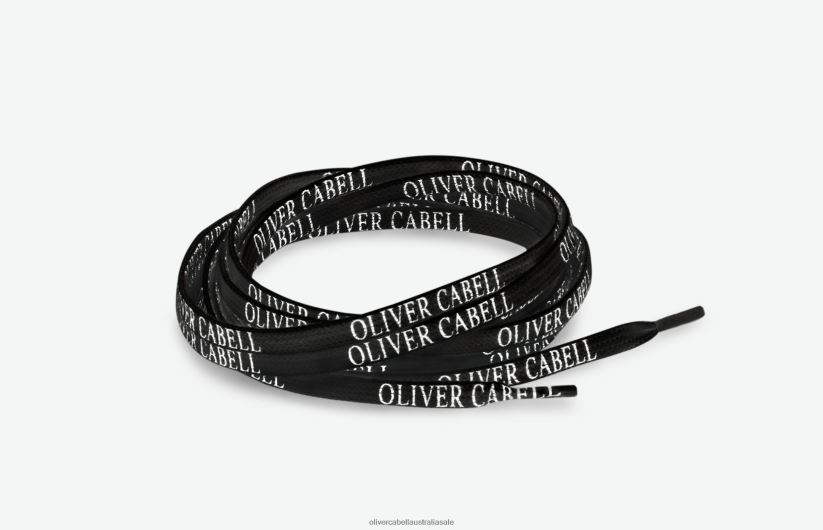 AU Oliver Cabell Unisex Logo Laces Black 8PR6LR283 Accessories