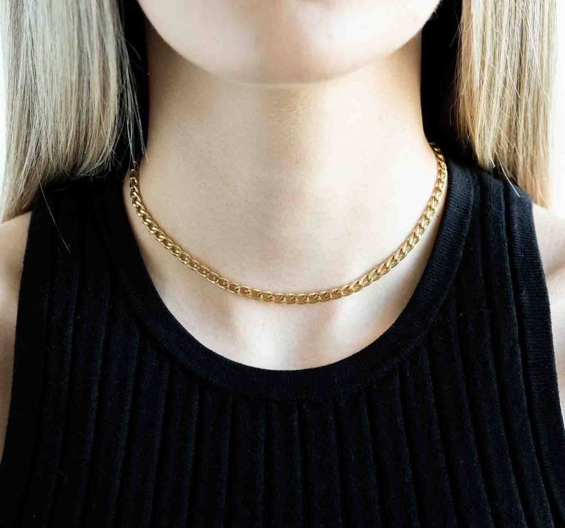 AU Oliver Cabell Women Chain Choker Gold 8PR6LR443 Accessories