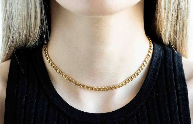 AU Oliver Cabell Women Chain Choker Gold 8PR6LR443 Accessories