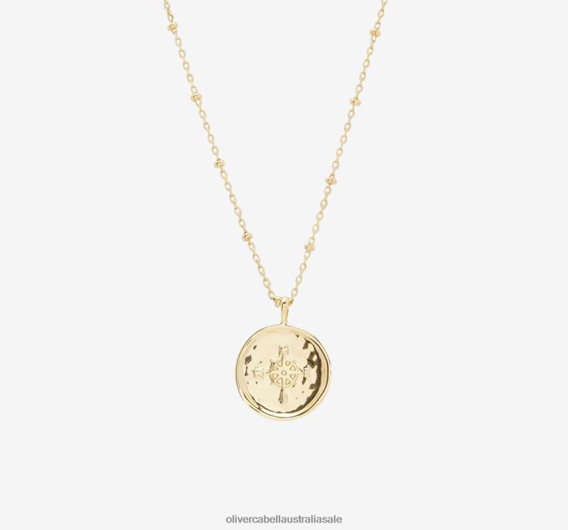 AU Oliver Cabell Women Compass Necklace Gold 8PR6LR441 Accessories