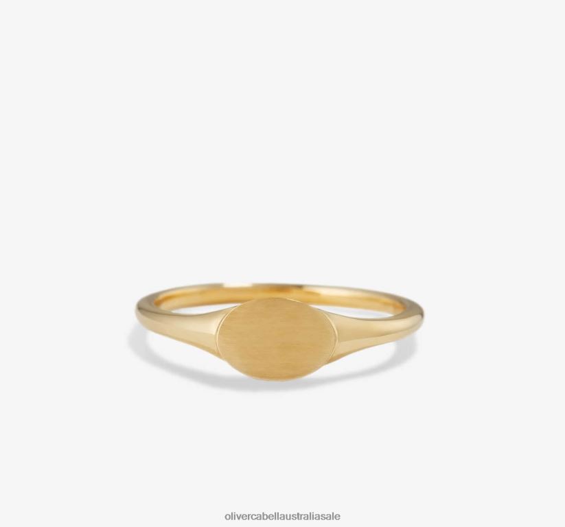 AU Oliver Cabell Women Signet Ring Gold 8PR6LR437 Accessories