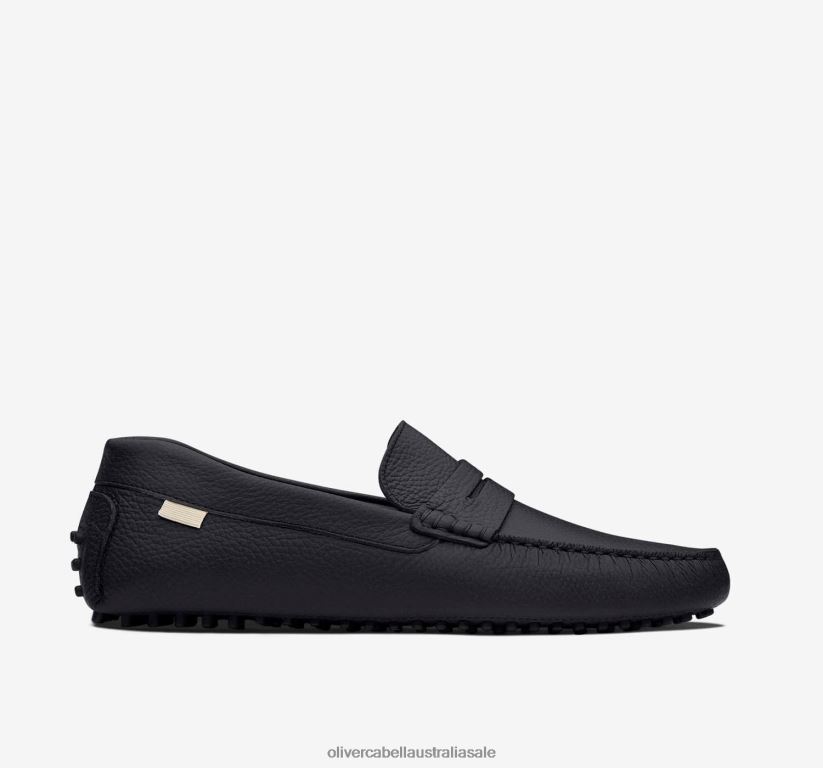AU Oliver Cabell Women Driver 12 Black Pebbled 8PR6LR402 Footwear