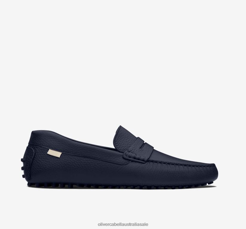 AU Oliver Cabell Women Driver 13 Navy Pebbled 8PR6LR419 Footwear